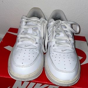 White Nike Air Force 1s